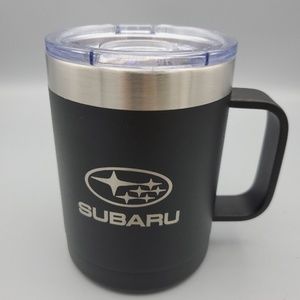 NEW Subaru Metal Travel Tumbler Mug Cup With Lid